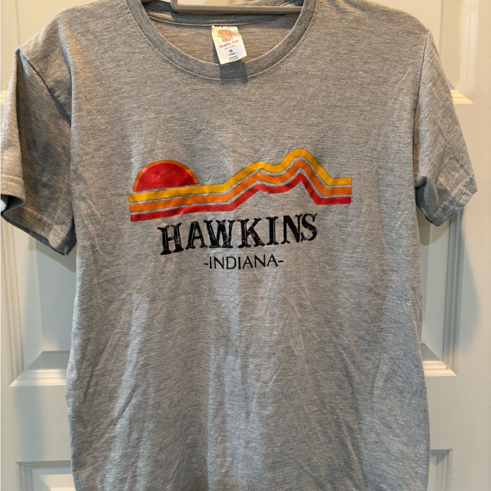 Stranger Things Gray Hawkins Indiana T-Shirt